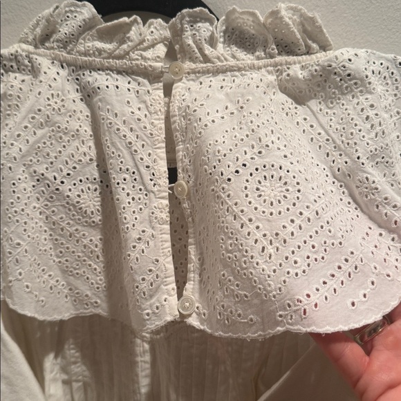 NWT Sea New York Vienne Ruffled Broderie Anglaise Cotton Blouse 12 - Picture 9 of 12